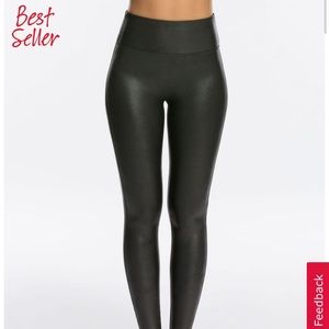 NWOT SPANX Faux Leather Leggings